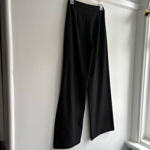 Bershka Black Wide-Leg Pants